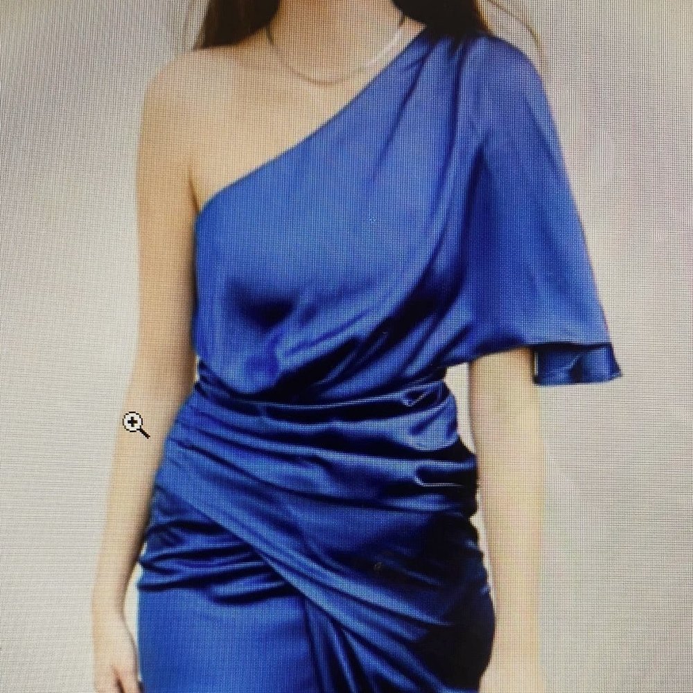 Boutique One-shoulder satin dress